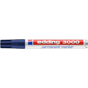 edding 4-3000017  3000 Permanentmarker stahlblau