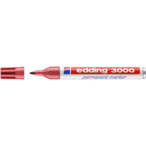 edding 4-3000019  3000 Permanentmarker karminrot