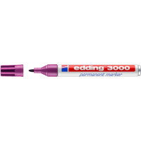 edding 4-3000020  3000 Permanentmarker rotviolett