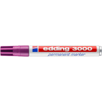 edding 4-3000020  3000 Permanentmarker rotviolett