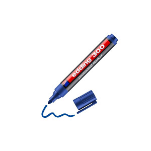 edding 4-300003  300 Permanentmarker blau