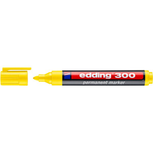 edding 4-300005  300 Permanentmarker gelb