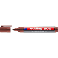 edding 4-300007  300 Permanentmarker braun
