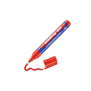 edding 4-30002  30 Brillant-Papiermarker rot