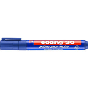 edding 4-30003  30 Brillant-Papiermarker blau