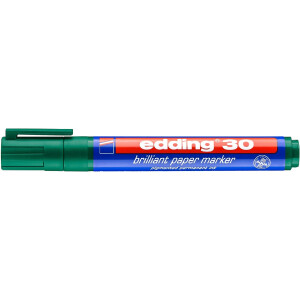 edding 4-30004  30 Brillant-Papiermarker grün