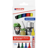 edding 4-3000-5  3000 Permanentmarker 5er-Set sortiert basic
