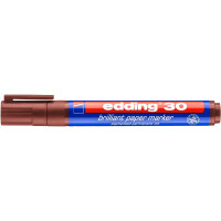 edding 4-30007  30 Brillant-Papiermarker braun
