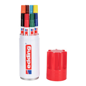 edding 4-3000-8-999  3000 Permanentmarker 8er-Dose sortiert