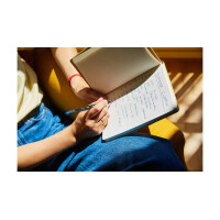 share Notizbuch A5 punktkariert gelb 4-0014005