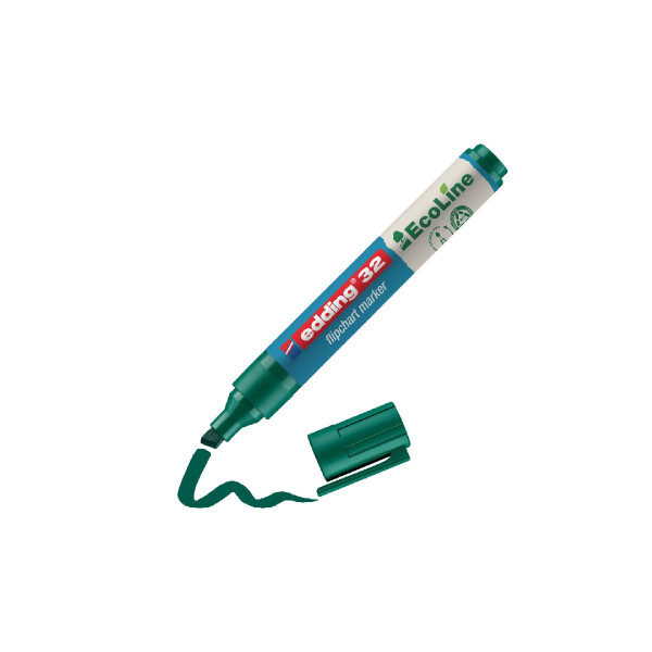 edding 4-32004  32 EcoLine Flipchartmarker grün
