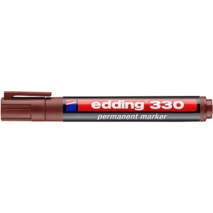 edding 4-330007  330 Permanentmarker braun