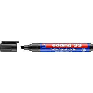 edding 4-33001  33 Brillant-Papiermarker schwarz