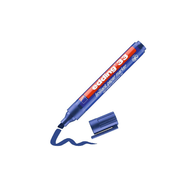 edding 4-33003  33 Brillant-Papiermarker blau