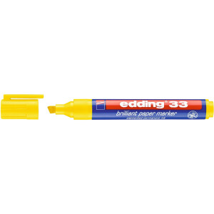 edding 4-33005  33 Brillant-Papiermarker gelb