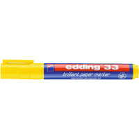 edding 4-33005  33 Brillant-Papiermarker gelb
