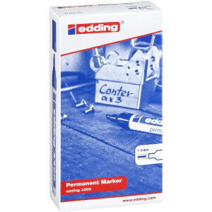 edding 4-3300999  3300 Permanentmarker 10er-Faltschachtel sortiert