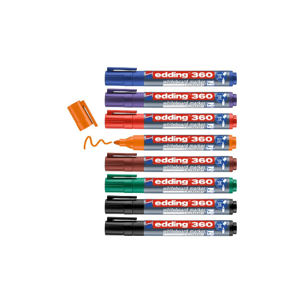 edding 4-360-8-S2999  360 Whiteboardmarker 8er-Set sortiert