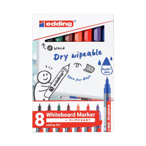 edding 4-361-8-S2999  361 Whiteboardmarker 8er-Set sortiert