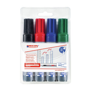 edding 4-365-4  365 Whiteboardmarker 4er-Set sortiert
