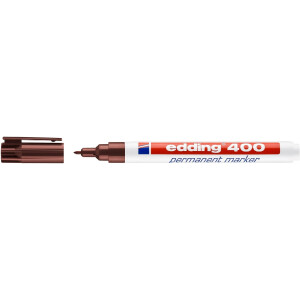 edding 4-400007  400 Permanentmarker braun