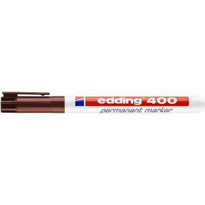 edding 4-400007  400 Permanentmarker braun