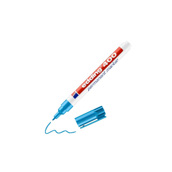 edding 4-400010  400 Permanentmarker hellblau