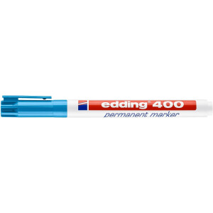 edding 4-400010  400 Permanentmarker hellblau