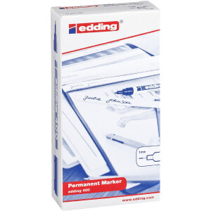 edding 4-400999  400 Permanentmarker 10er-Faltschachtel sortiert