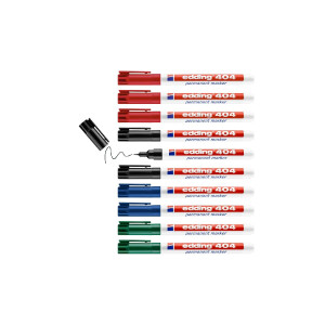 edding 4-404999  404 Permanentmarker 10er-Faltschachtel...