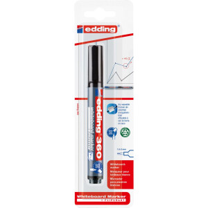 edding 360 Whiteboardmarker schwarz 4-360-1-1001