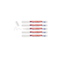 edding 4-4095-5049  4095 Kreidemarker 5er-Set weiß