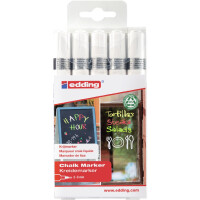 edding 4-4095-5049  4095 Kreidemarker 5er-Set weiß