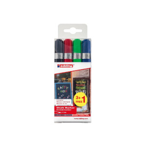 edding 4-4095-S4999  4095 Kreidemarker 4er-Set sortiert BTS