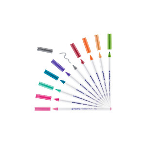 edding 4-4600099  4600 Textilstift 10er-Faltschachtel...