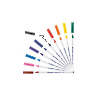 edding 4-4600-10999  4600 Textilstift 10er-Set sortiert basic