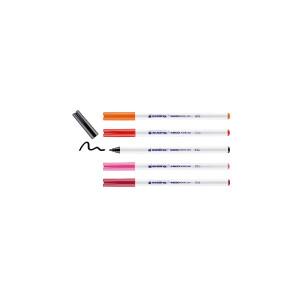 edding 4-4600-5999  4600 Textilstift 5er-Set sortiert warm