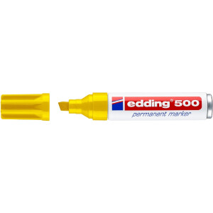 edding 4-500005  500 Permanentmarker gelb