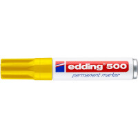 edding 4-500005  500 Permanentmarker gelb