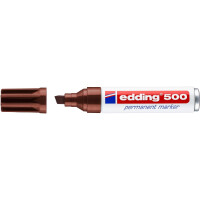 edding 4-500007  500 Permanentmarker braun