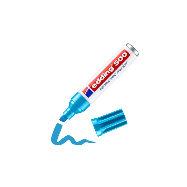 edding 4-500010  500 Permanentmarker hellblau