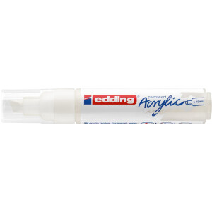 edding 4-5000922  5000 Acrylmarker breit verkehrsweiß
