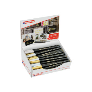 edding 4-50297  1200 metallic Fasermaler 50er-Display...