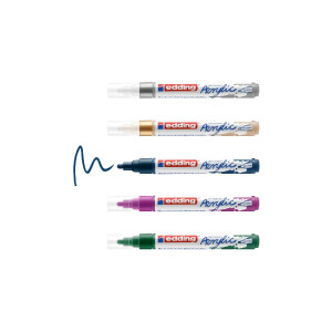 edding 4-5100-5-999  5100 Acrylmarker medium 5er-Set...