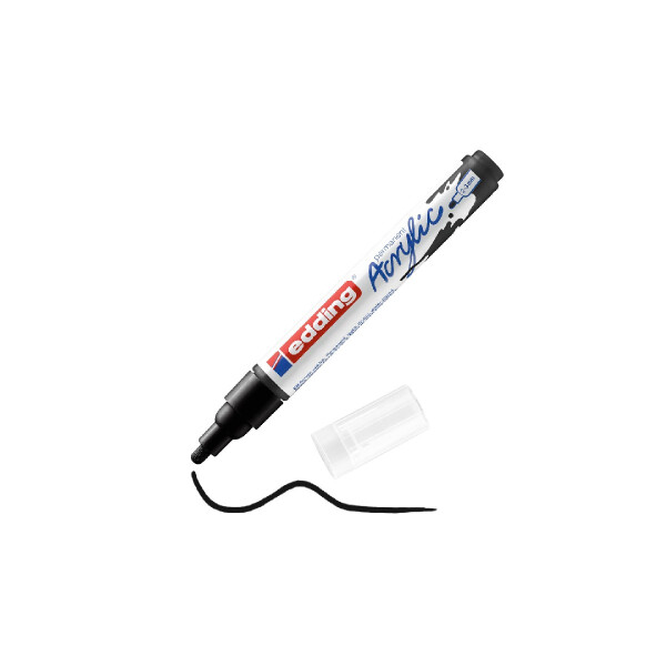 edding 4-5100901  5100 Acrylmarker medium schwarz