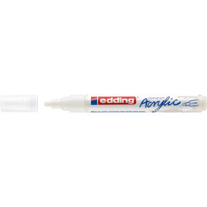 edding 4-5100922  5100 Acrylmarker medium verkehrsweiß