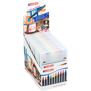 edding 4-51150  1340 Pinselstift 10er-Display sortiert