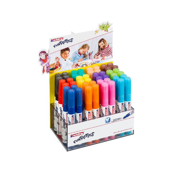 edding 4-51195  14 FUNTASTICS Kinderfasermaler 48er-Display sortiert