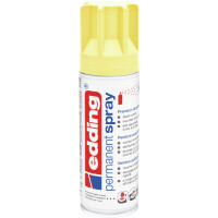 edding 4-5200915  5200 Permanentspray Premium Acryllack pastellgelb matt DE-FR-IT