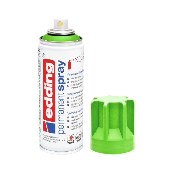edding 4-5200927  5200 Permanentspray Premium Acryllack gelbgrün matt DE-FR-IT